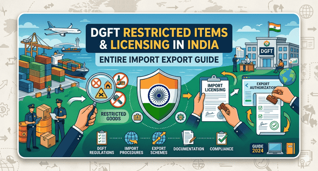 DGFT Restricted Items and licensing in India entire import export guide