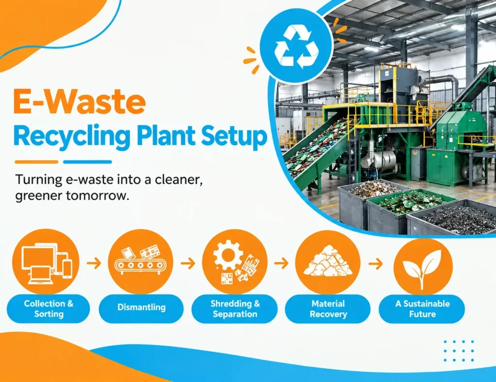 E-waste Recycling Plant Setup